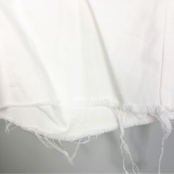 MADEWELL | White Denim Mid-Rise Cut Off Jean Shorts Women’s Size 26 (2) - Picture 5 of 7
